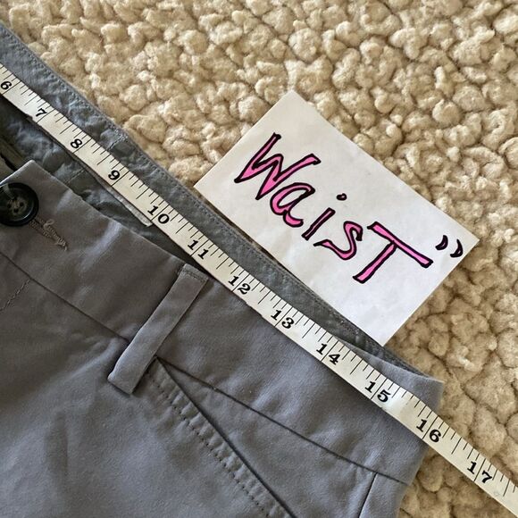 Old Navy Grey Low Rise Cotton Blend Career Ankle Straight Leg Zip Pants Size 6 - Picture 8 of 11